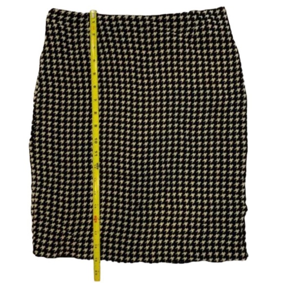 VTG Y2K Arden B. Cream & Black Houndstooth Skirt Size 0 - Picture 7 of 7